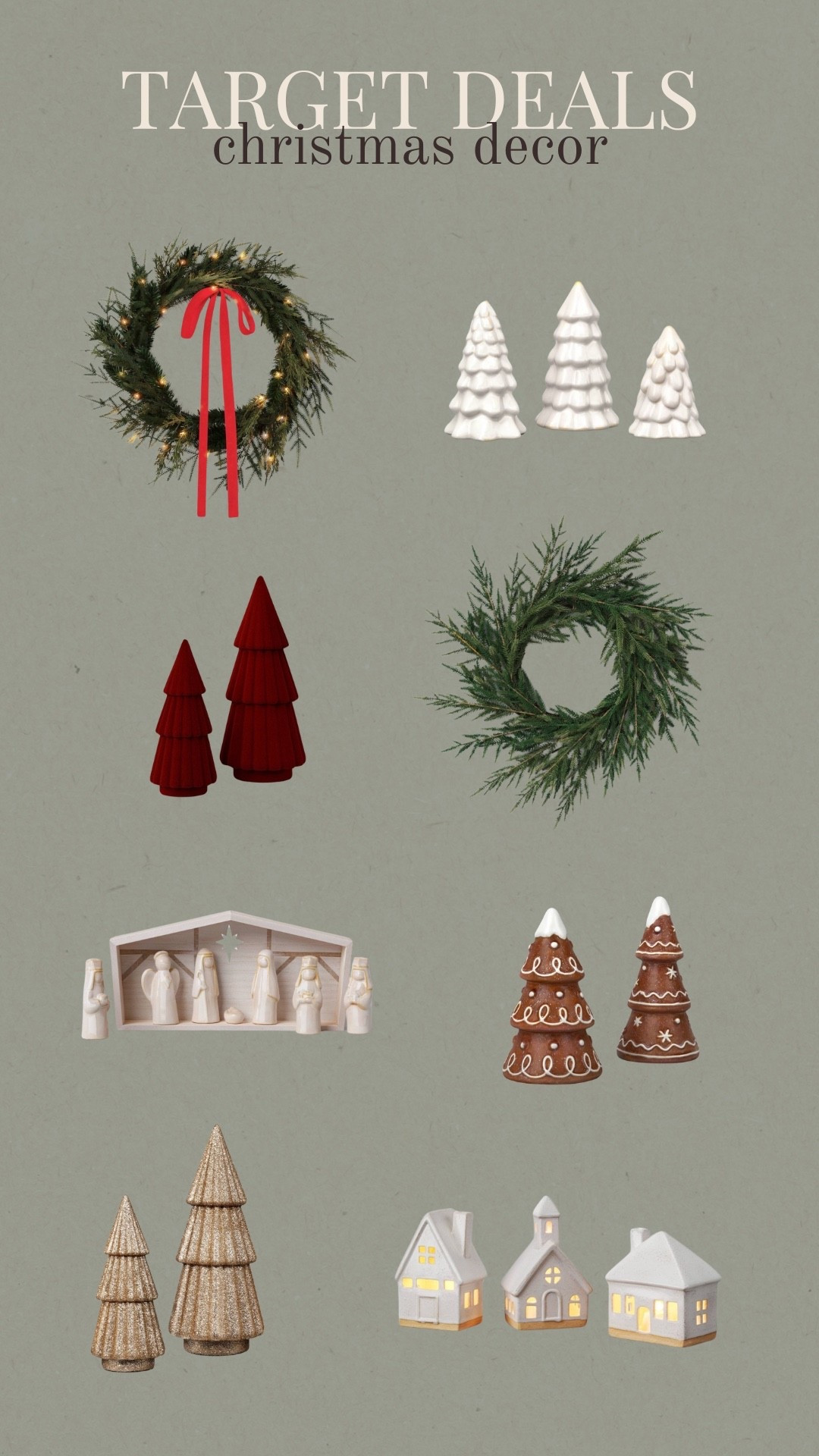 Christmas decor on sale at target! All super cute and affordable 