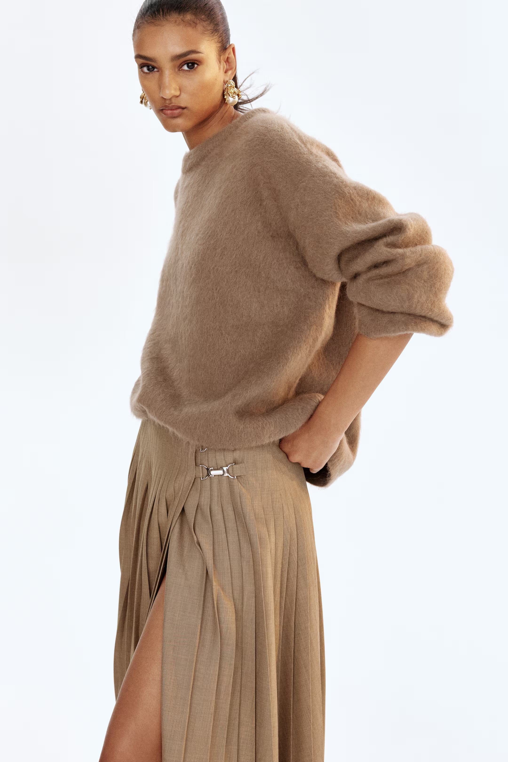 Oversized Mohair-Blend Sweater | H&M (US + CA)