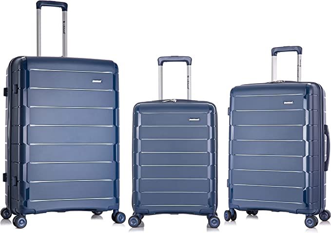 Amazon.com | Rockland Vienna Hardside Luggage with Spinner Wheels, Navy, 3-Piece Set (20/24/28) |... | Amazon (US)