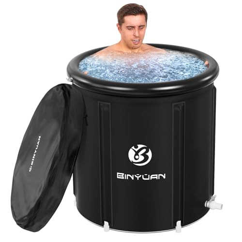 Ice Bath Tub: Cold Plunge Tub with Cover 106 Gallons, Cold Water Plunge for Athletes Recovery, Black | Amazon (US)
