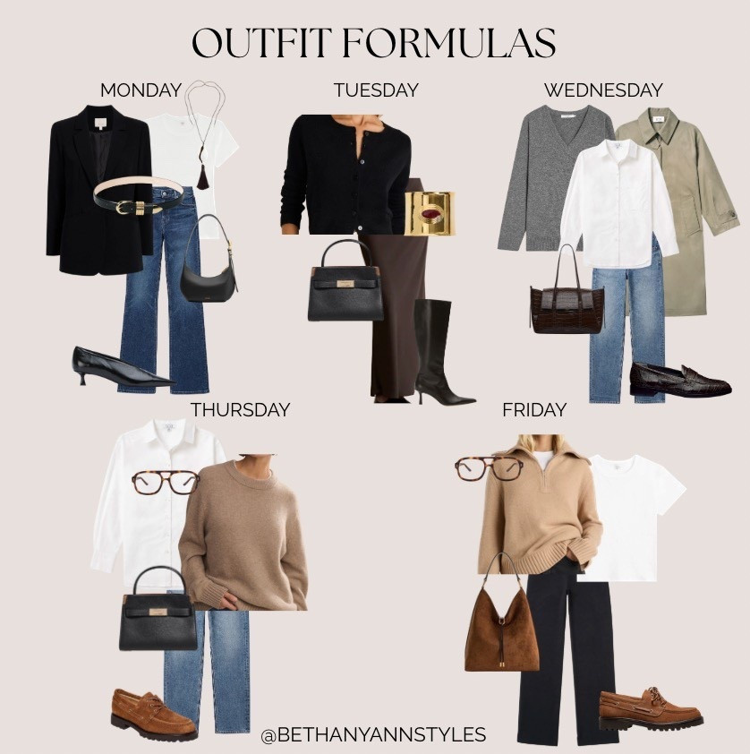 Week 9 of 2026 outfit formulas—effortless combinations designed to make getting dressed simple, confident, and stress-free for the week ahead. #LTKootd #LTKgrwm