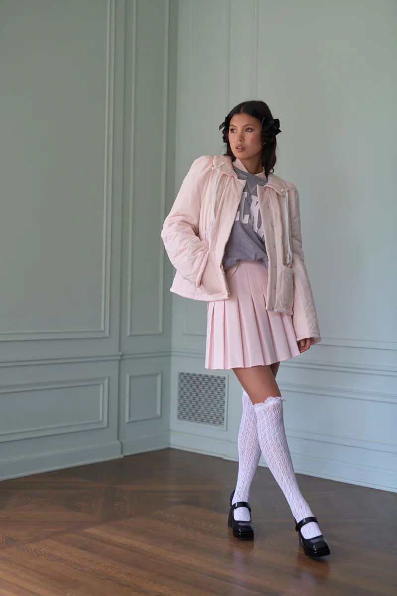 The Castle Pink House Coat | Selkie Collection