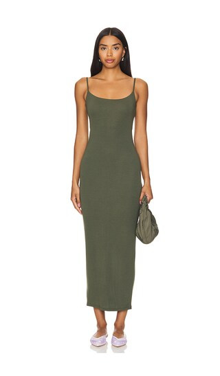 Londyn Modal Slip Dress in Olive | Revolve Clothing (Global)