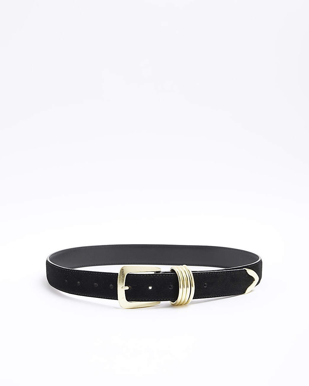 Black suede belt | River Island (UK & IE)
