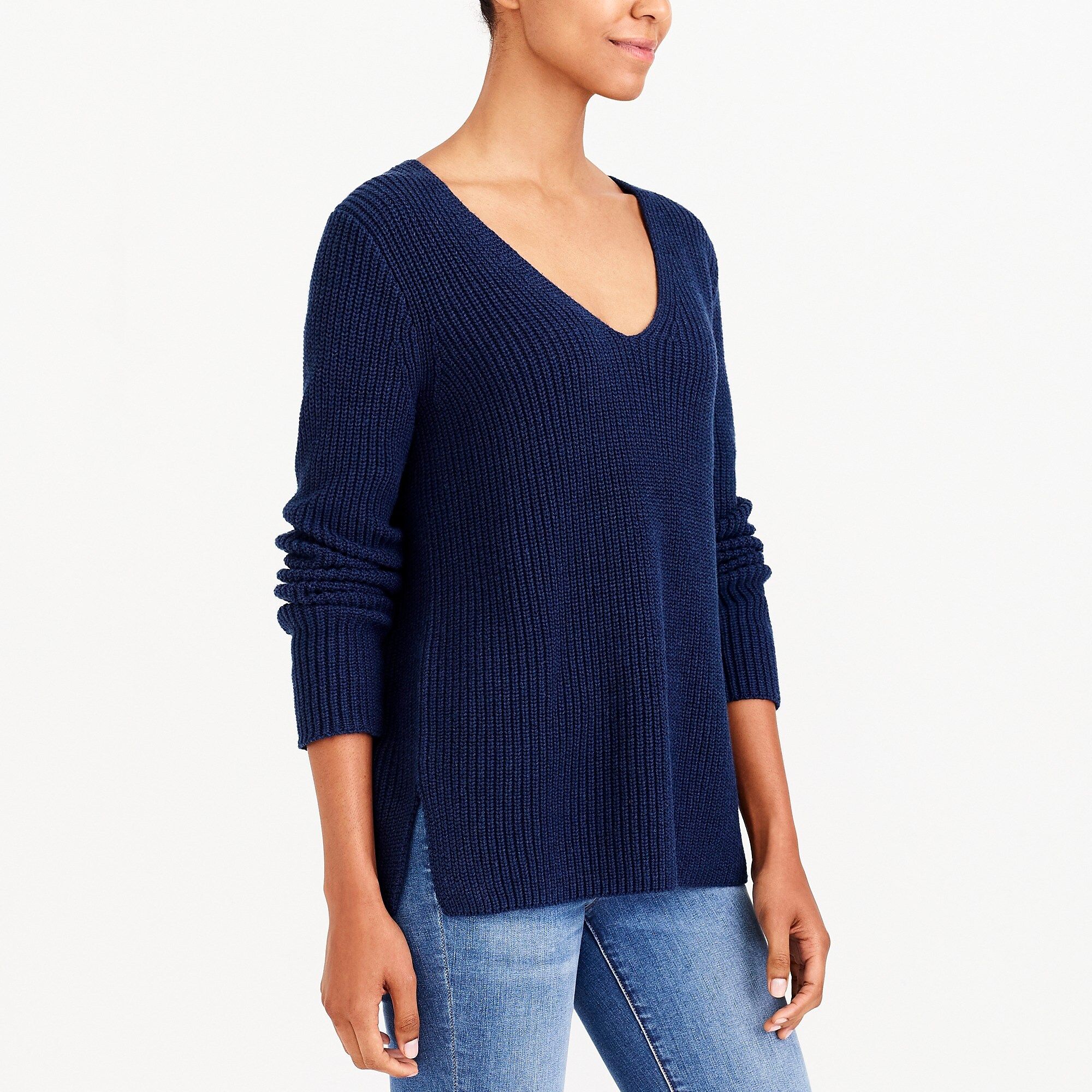 Heather V-neck pullover sweater | J.Crew Factory