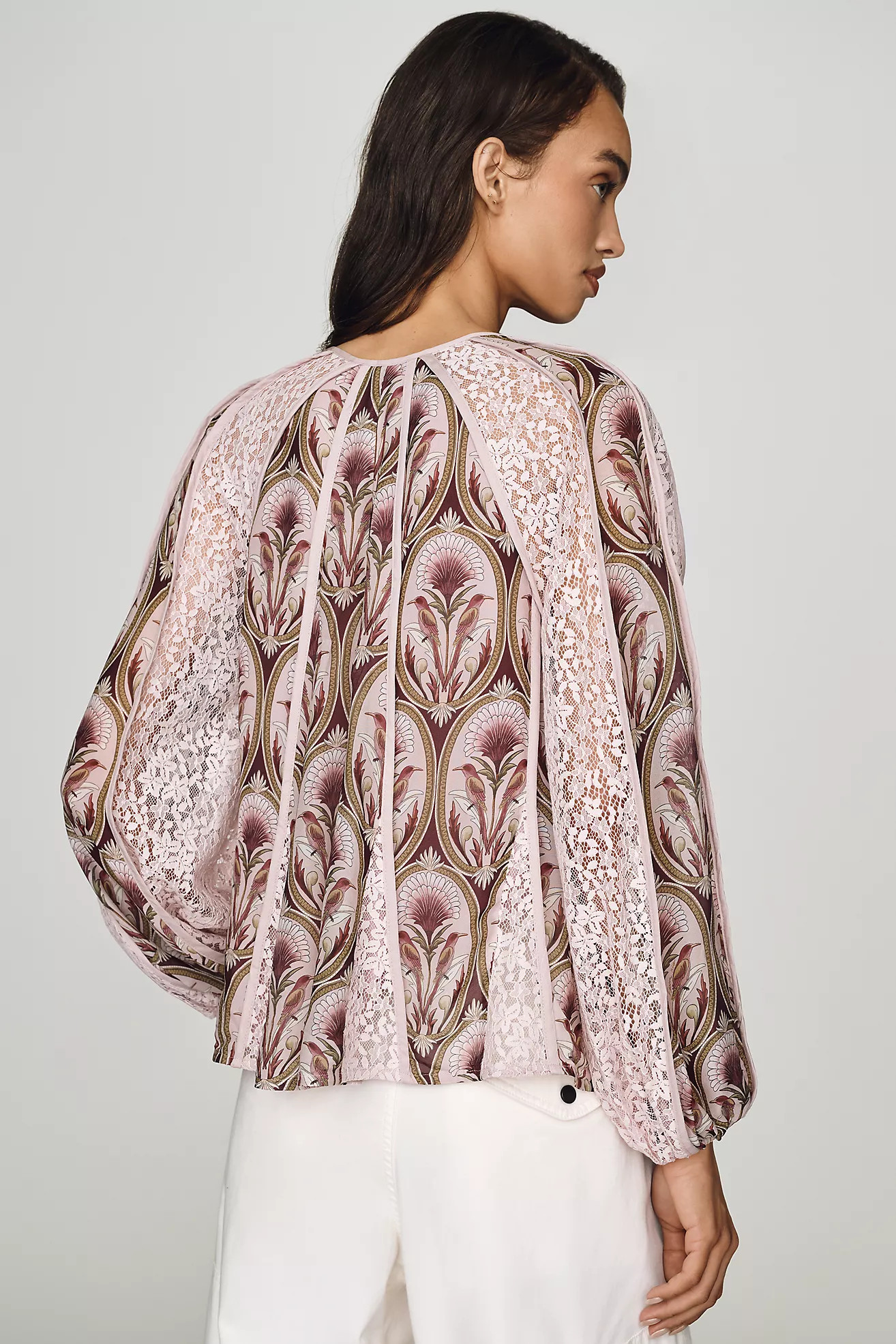 Farm Rio Birds Tree Garden Blouse | Anthropologie (US)