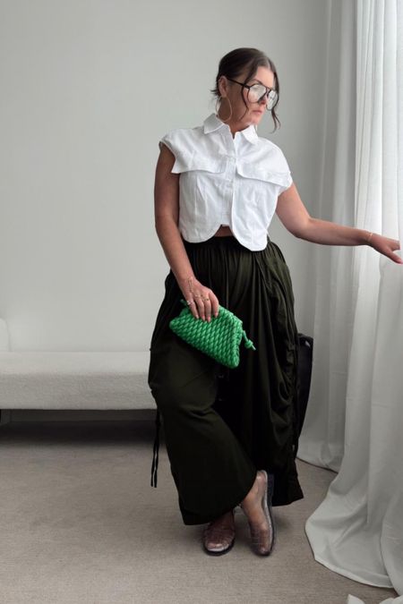 Harem pants
Palazzo pants 
Button up shirt 
Crop top
Amazon fashion 

#LTKSeasonal #LTKWorkwear