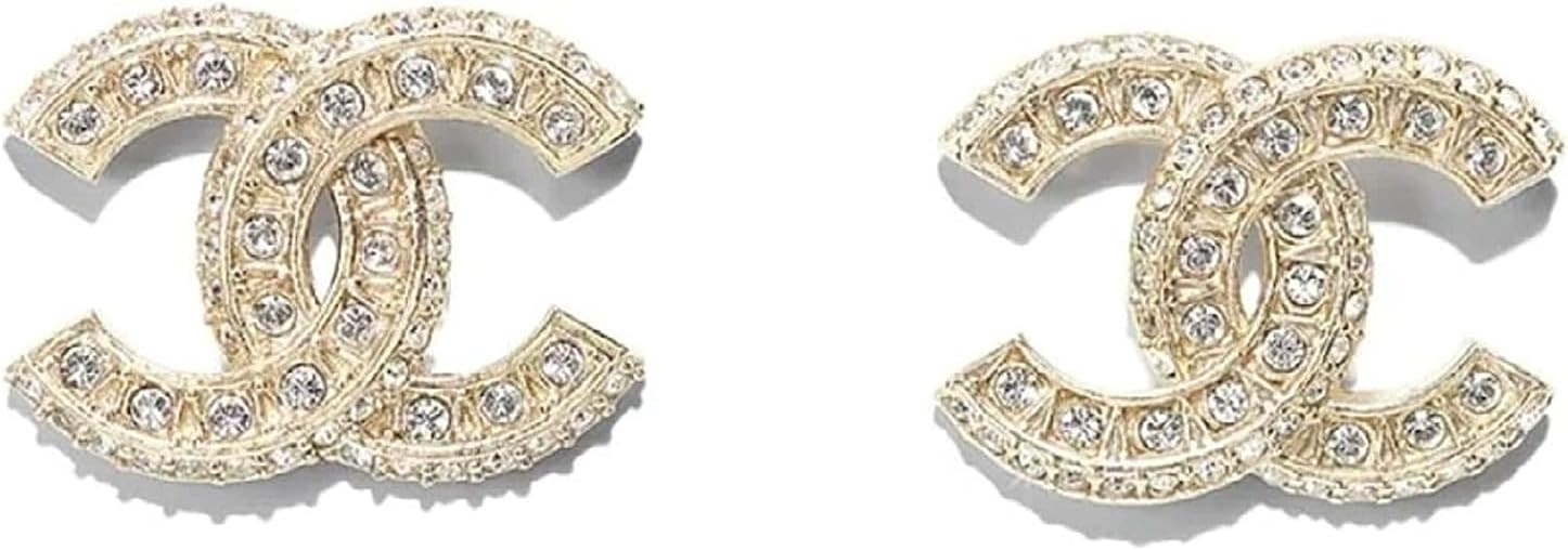 Luxury Crystal Stud Earrings for Women 18K Gold Tone Elegant Elegant Gift for Party & Everyday We... | Amazon (US)