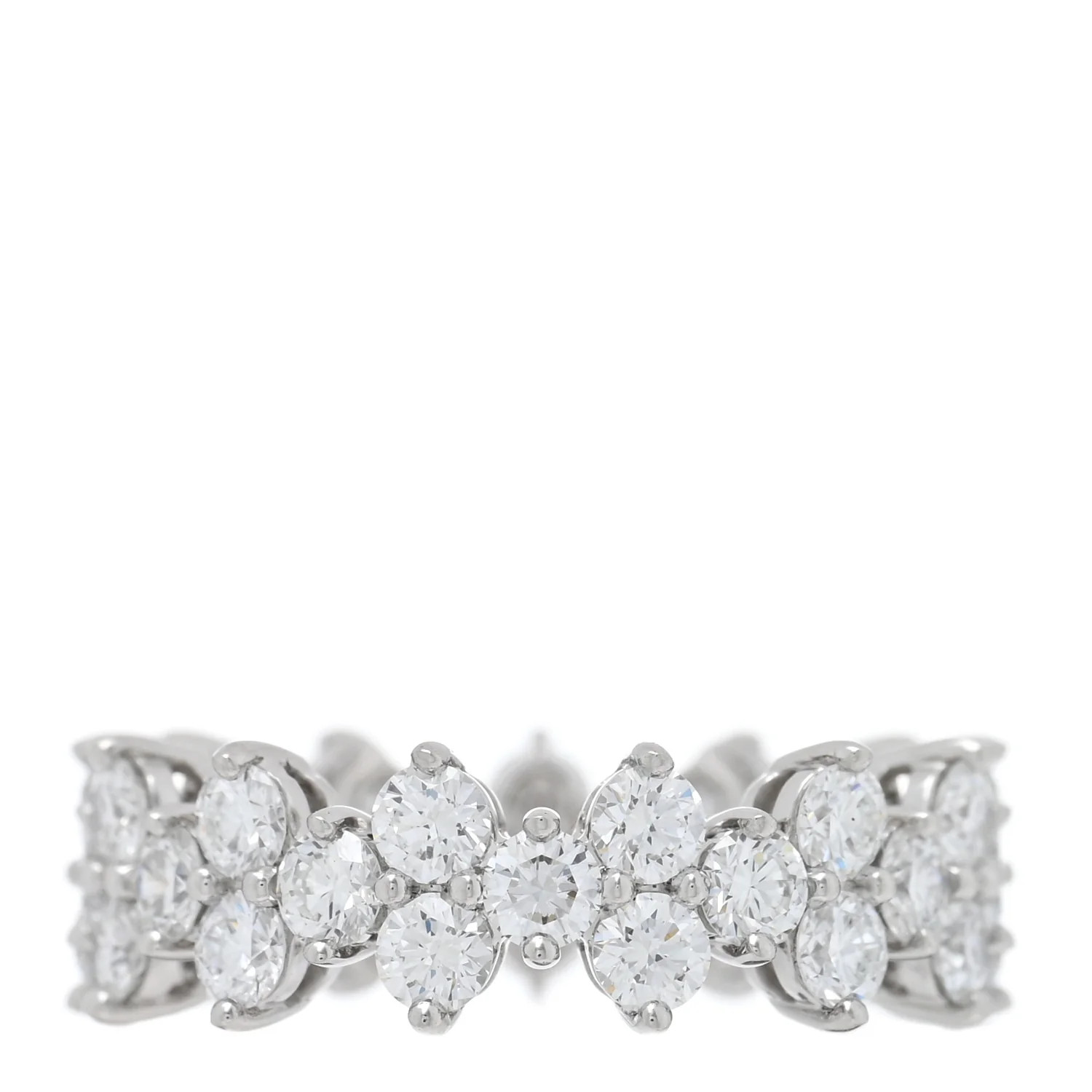 Tiffany Platinum Diamond Aria Band Ring 46 3.75 1712205 | FASHIONPHILE (US)