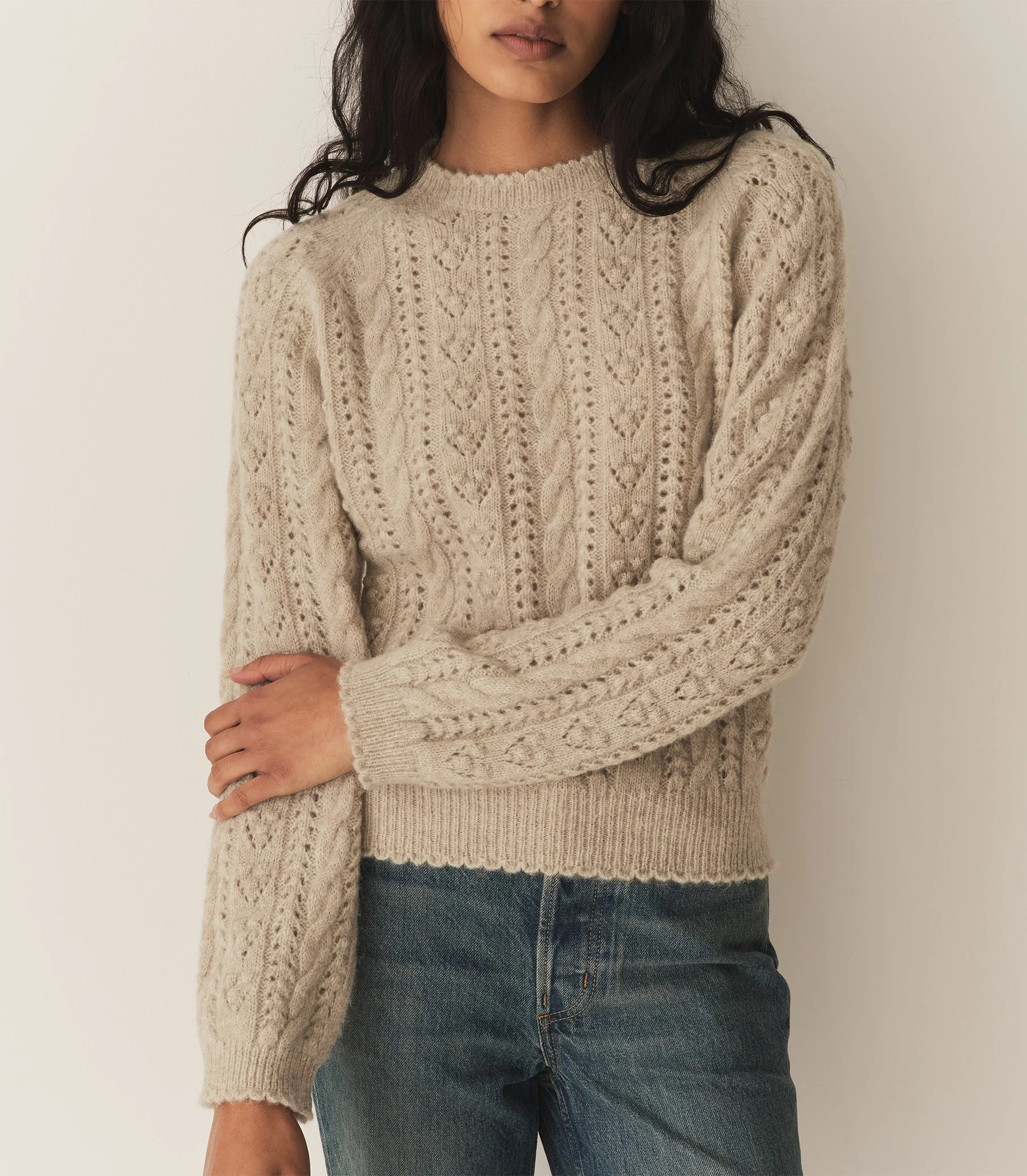 Langley Sweater - Earl Grey | DÔEN | DOEN