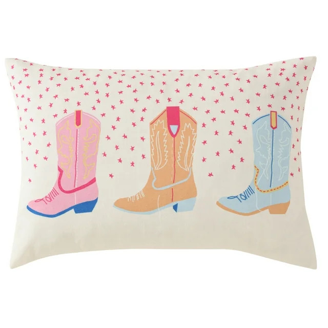 Urban Shop 14" x 20" Cowboy Boot Oblong Pillow | Walmart (US)