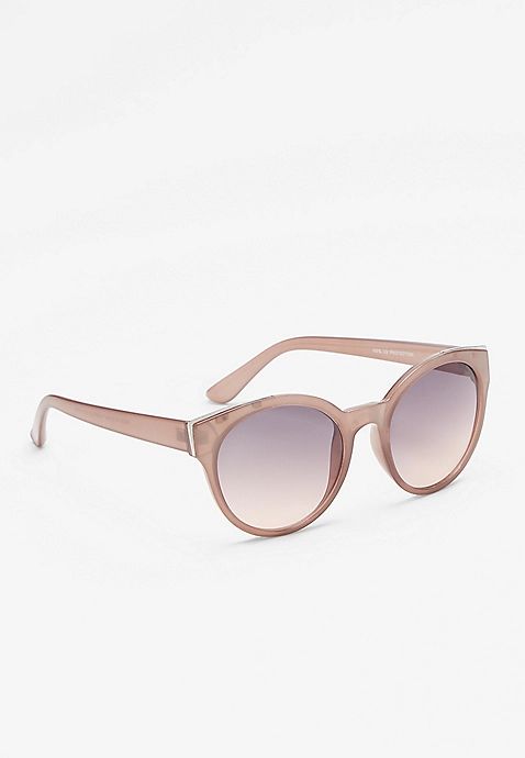 Gray Round Sunglasses | Maurices