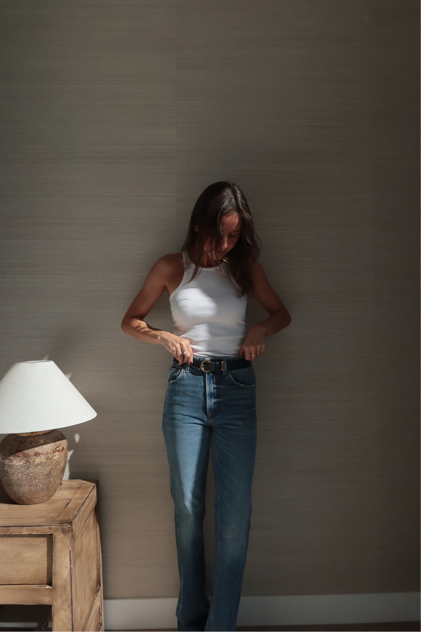 Obsessed with these jeans for fall perfect for my long legs girlies (or get them tailored!) also have this tank in 4 colors it’s so good