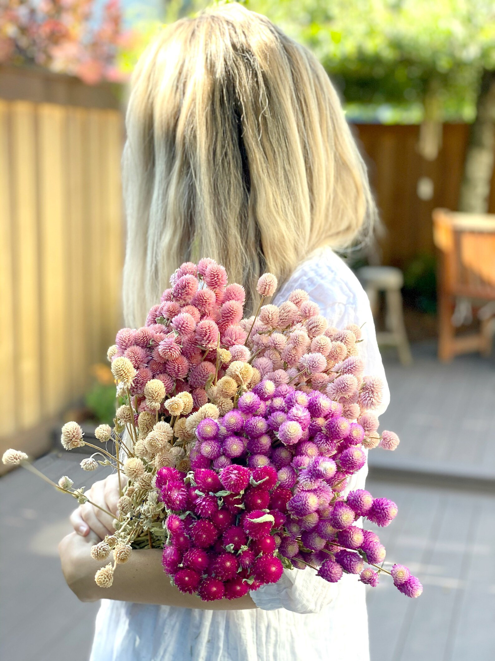 Globe Amaranth Dry Flowers Pink Dry Flowers Floral | Etsy | Etsy (US)