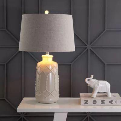 JONATHAN Y Alice 26" Ceramic LED Table Lamp in Cream | Bed Bath & Beyond | Bed Bath & Beyond