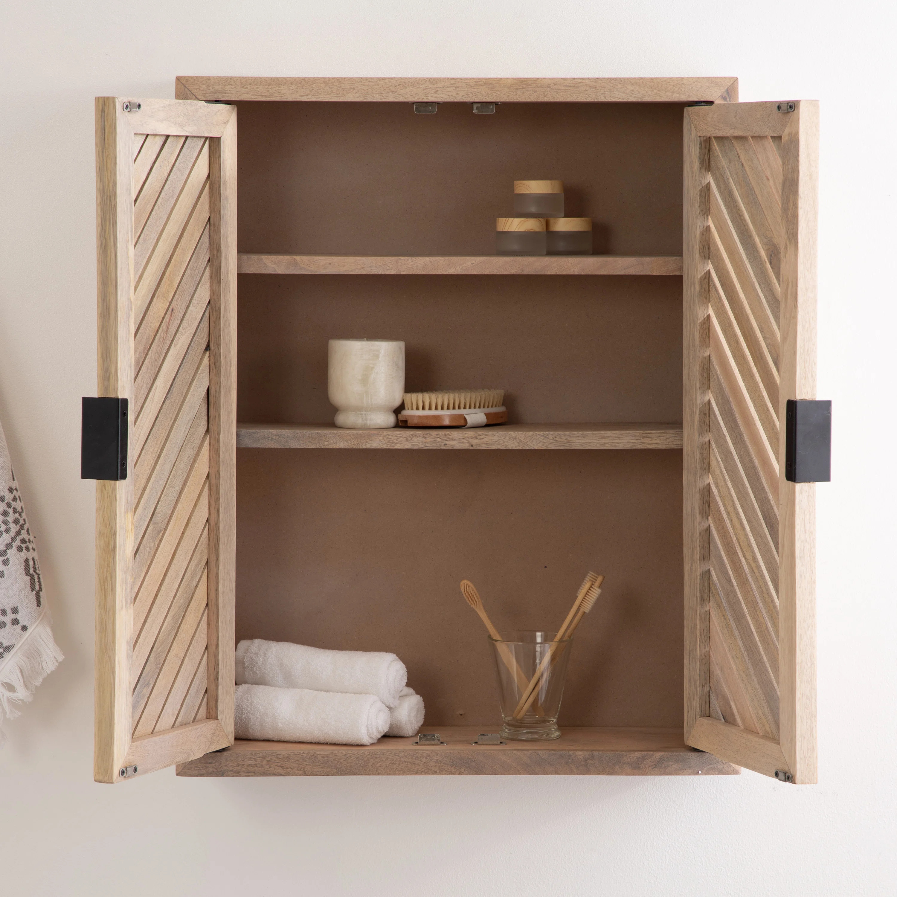 Wildon Home® Domitilla Tall 2-Door Bath Cabinet 22X28 | Wayfair North America