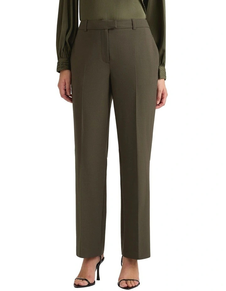 David LawrenceArthur Wool Blend Pant in Olive | Myer