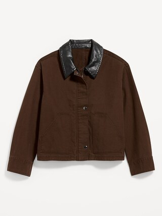 Cropped Barn Jacket | Old Navy (US)