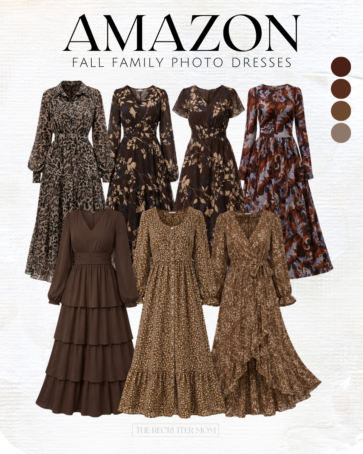 Chocolate brown Amazon dresses for fall family photos 🤎 Cream, tan + soft floral options!
#FamilyPhotoOutfits #AmazonFashion

#LTKgrwm #LTKSeasonal #LTKMidsize