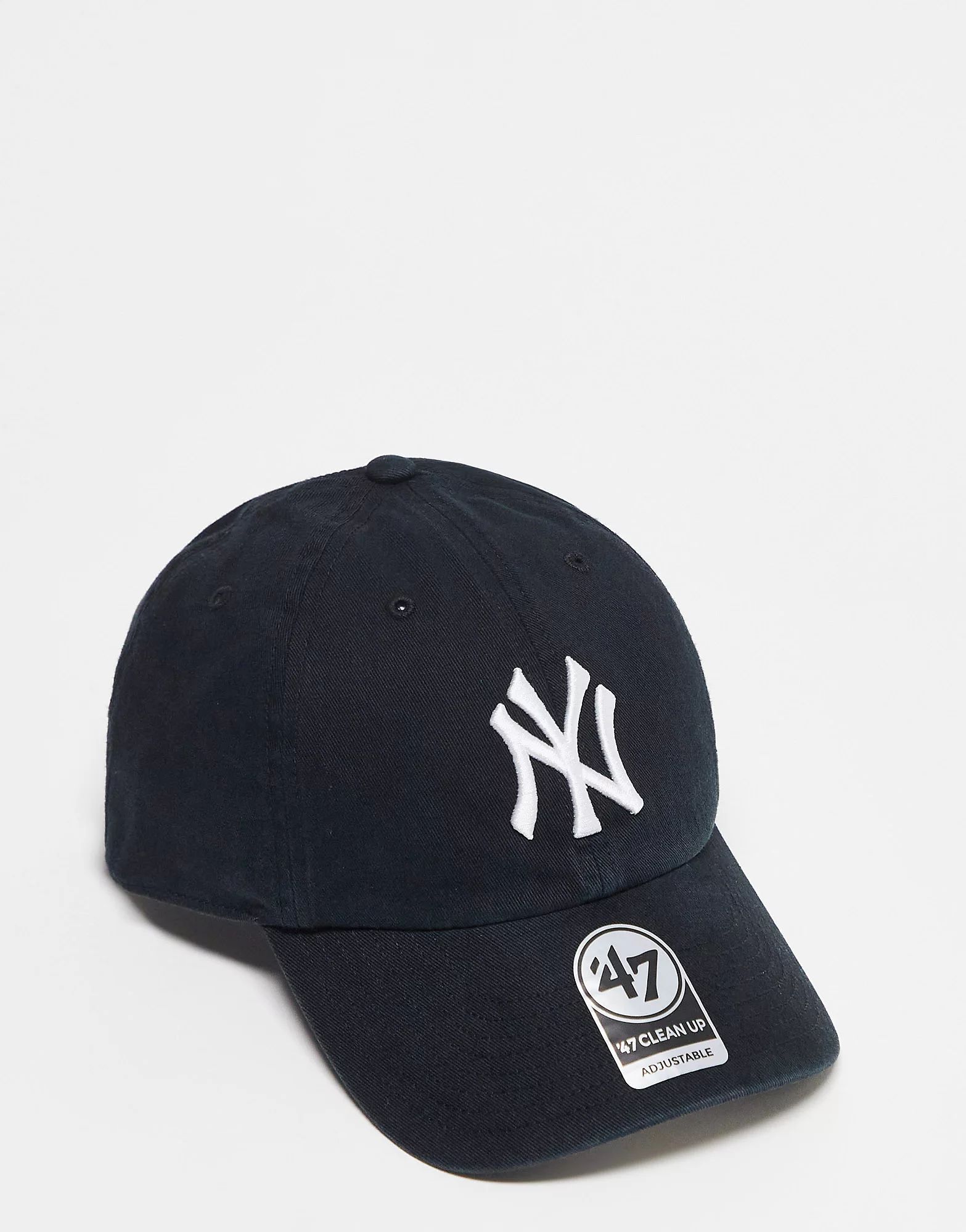 47 Brand MLB NY Yankees baseball cap in black | ASOS (Global)