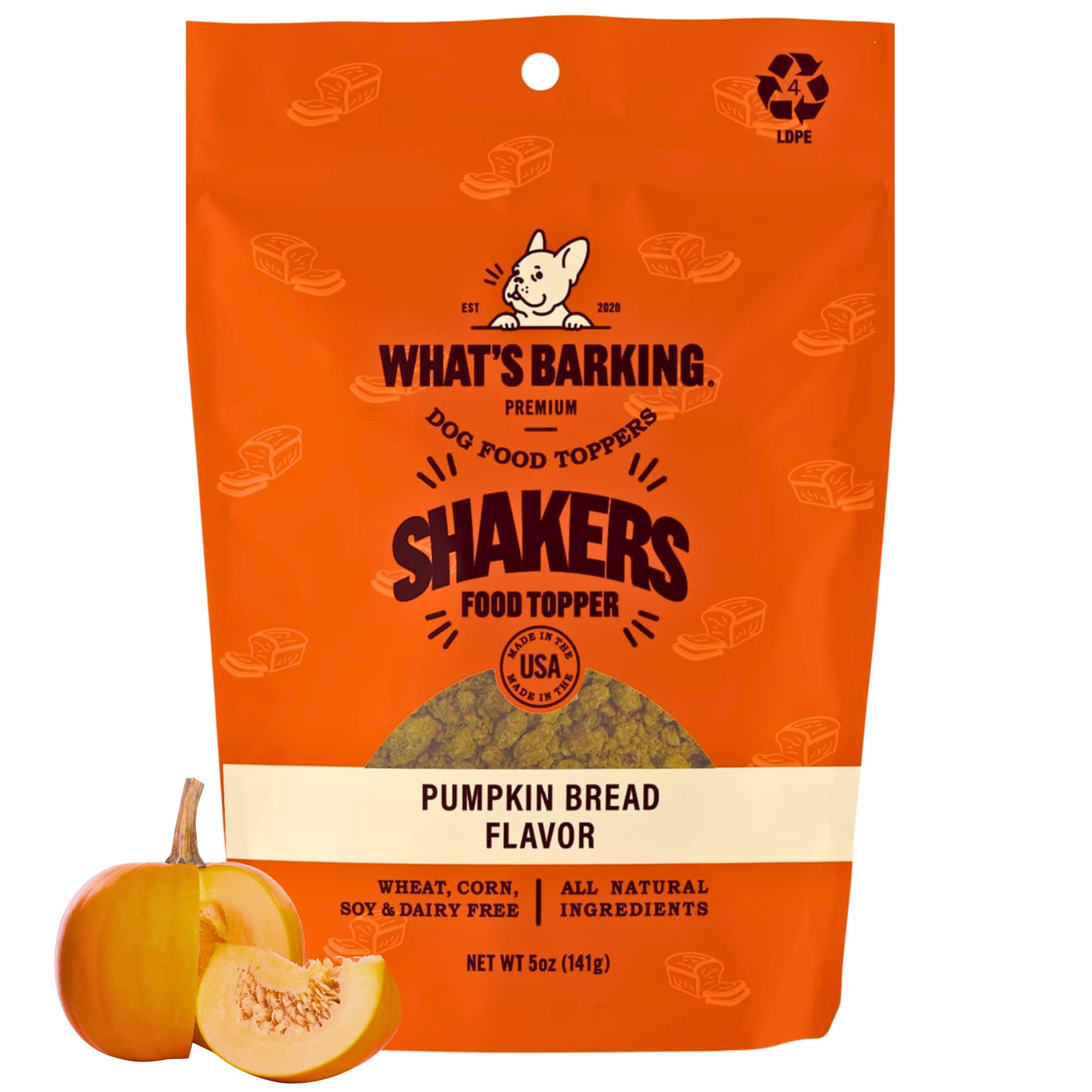 What's Barking Shakers Meal Toppers, Dog Treat Crumbles for Food Topping, Pet Essentials, Sprinkl... | Amazon (US)