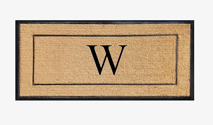 A1HC Natural Coir & Rubber Large Monogrammed Door Mat 30x60 Inches Thick Durable Doormats for Ent... | Amazon (US)