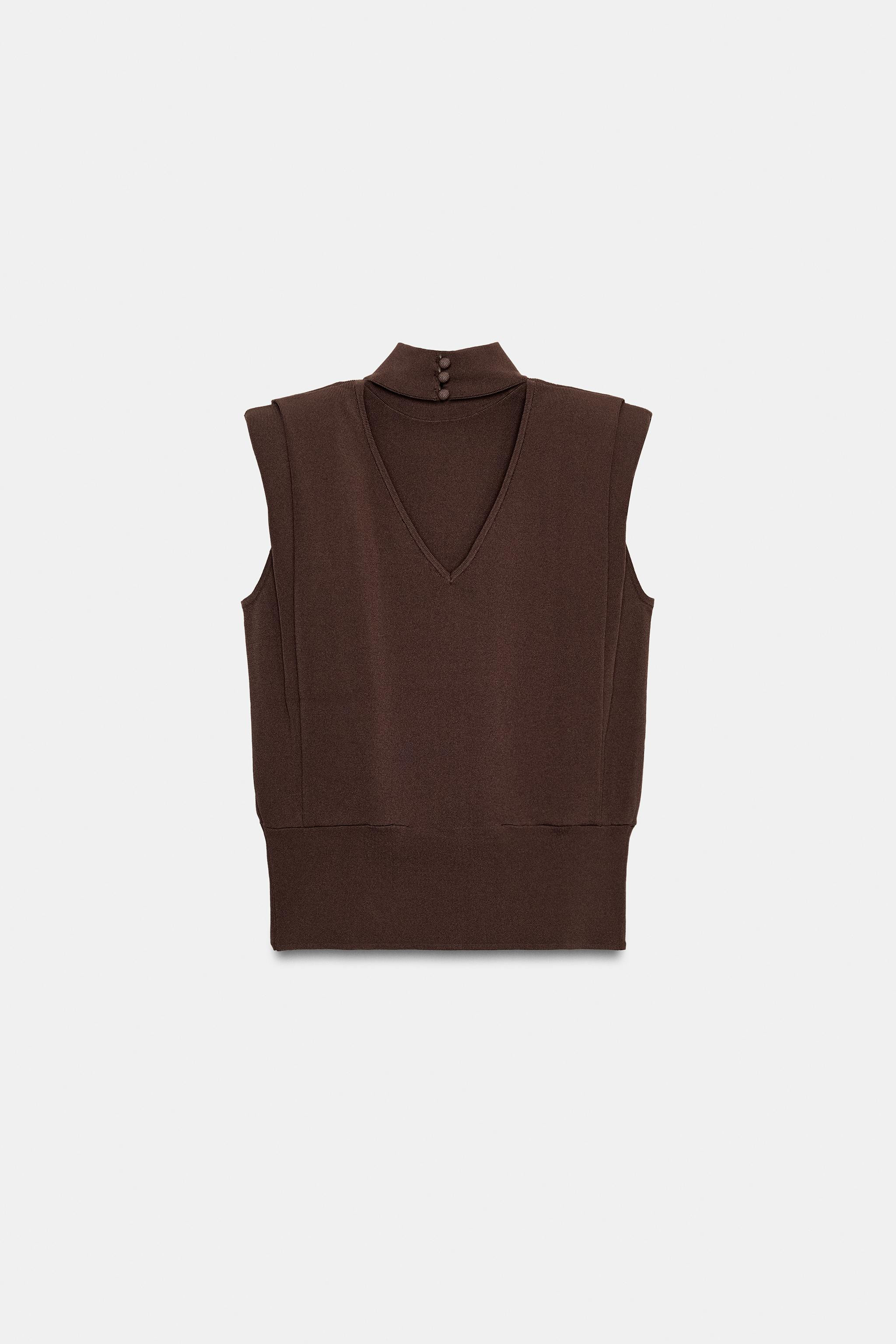 OPEN BACK KNIT TOP | Zara UK