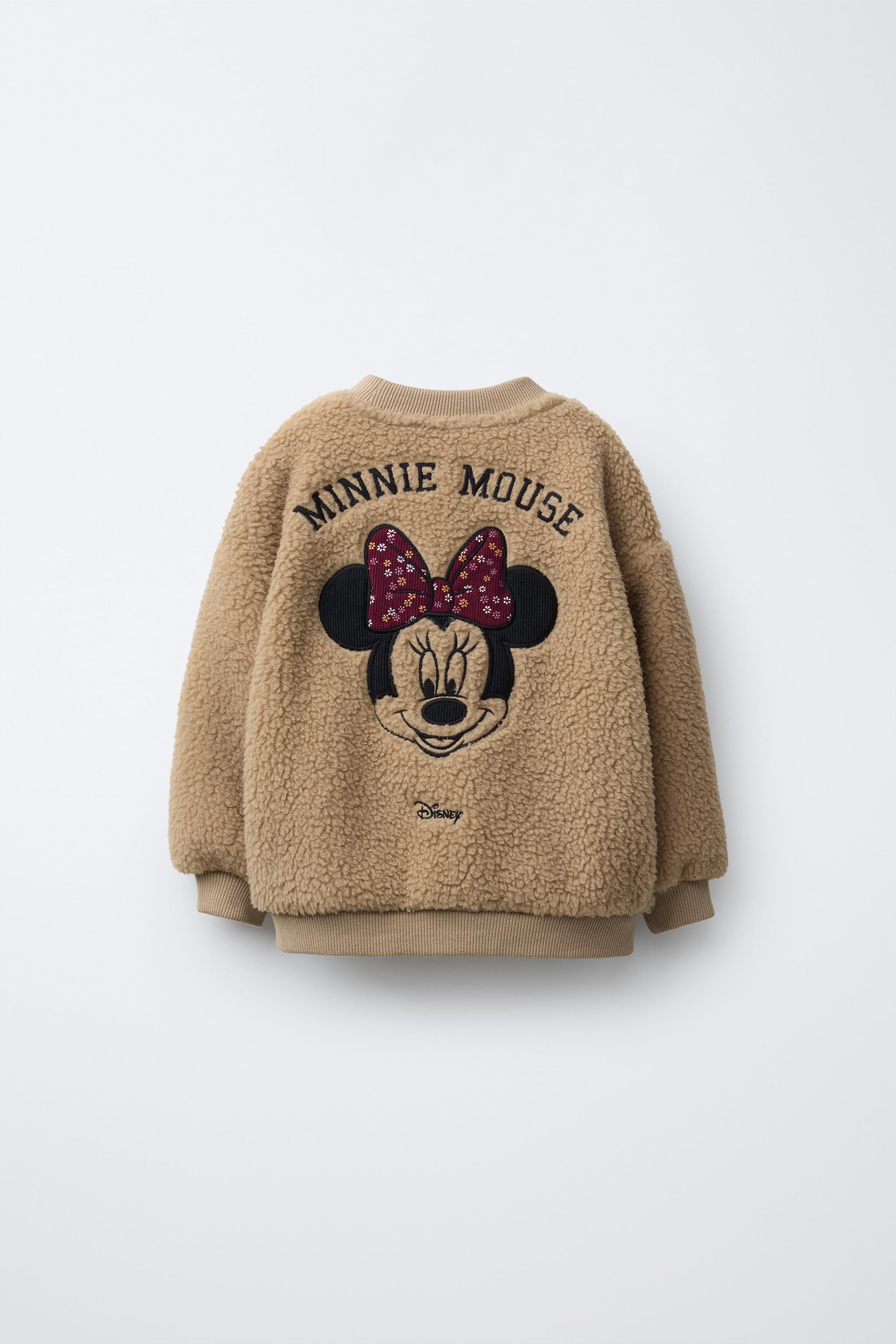 MINNIE MOUSE © DISNEY EMBROIDERED FLEECE SWEATSHIRT | Zara Canada
