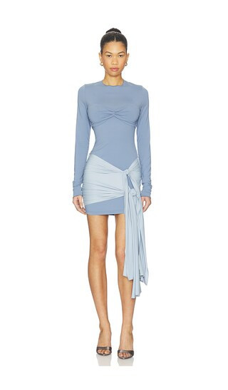 LIONESS Midnight Mini Dress in Slate Blue. Size M | Revolve Clothing (Global)