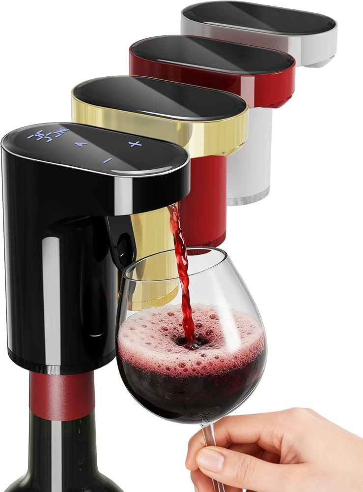 5-in-1 Electric Wine Decanter with Aerator,Digital Alcohol Bottle Dispenser Adjustable Dosing,Sma... | Amazon (US)