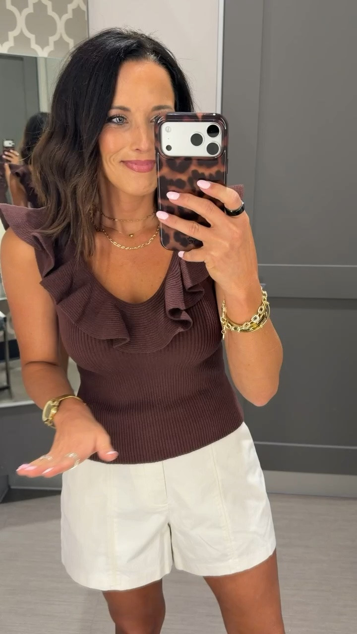 this one is so cute on—love the ruffle detail and the fit is so flattering.

brown top, ruffle top, summer top, casual outfit, neutral outfit, target finds, affordable fashion, cute tops, everyday outfit, easy outfit ideas

#targetstyle #targetfinds #ruffletop #summeroutfit #casualstyle #womensfashion #ltkstyle #ltkunder50 #outfitinspo