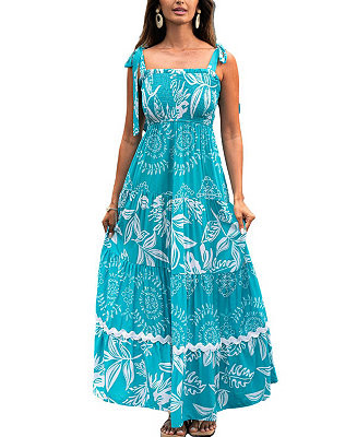 Cupshe Women's Sweet Side Tropical Maxi Beach Dress  - Macy's | Macy's