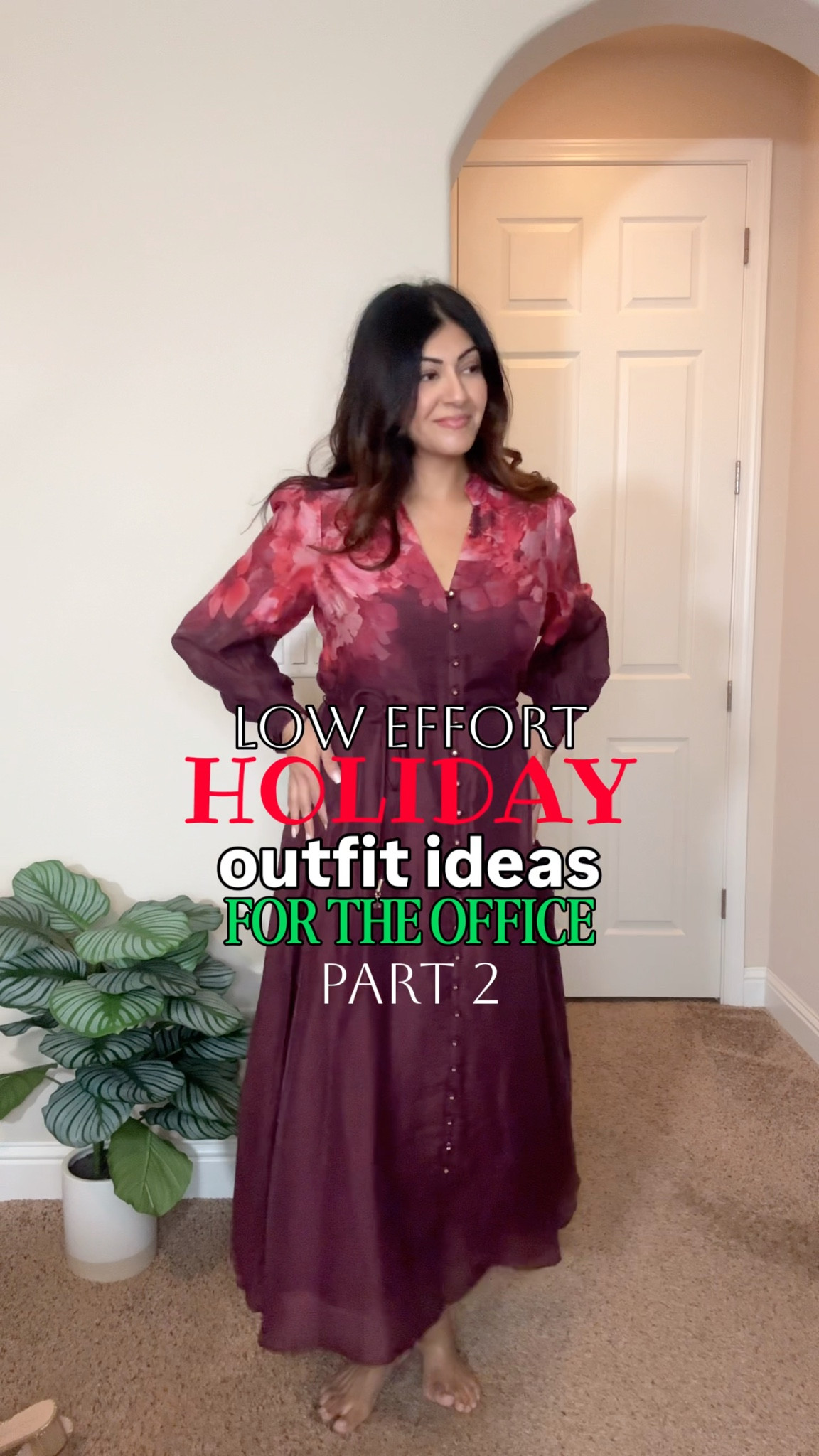 Low-Effort Holiday Outfits for Work ✨
Wearing this gorgeous dress that can go from brunch with Santa to an office party. 
 Girlfriends, consider this your cheat sheet to looking festive with zero stress. Easy pieces you already own, simple swaps, and stylish finds to get you holiday-ready before your holiday office parties and end of year meetings. 🎄✨

holiday work outfits • festive office looks  • holiday style ideas • office party outfit 


#workwear  #EverydayWorkOutfits
#HolidayWorkwear #officeparty #ltkworkwear #corporatefashion #officeholidayparty #workparty 


#LTKWorkwear #LTKHoliday #LTKootd