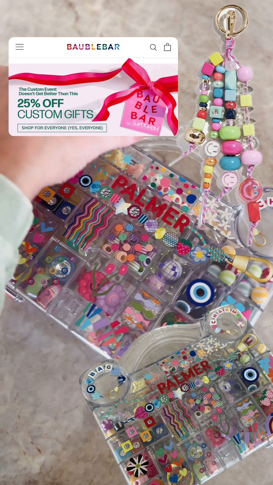 Baublebar custom gifts are 25% off now through 11/16 . Got this personalized keychain bead kit for my four year old little girl for Christmas 🎄👧🏼💗

#LTKGiftGuide #LTKFindsUnder100 #LTKKids