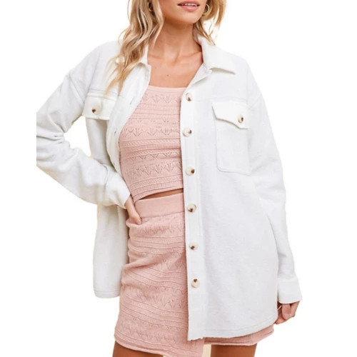 Women's Hem & Thread Brushed Shirt Jacket | Scheels