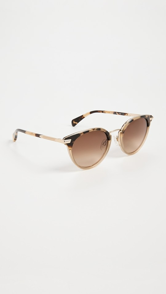 Round Metal Bridge Sunglasses | Shopbop