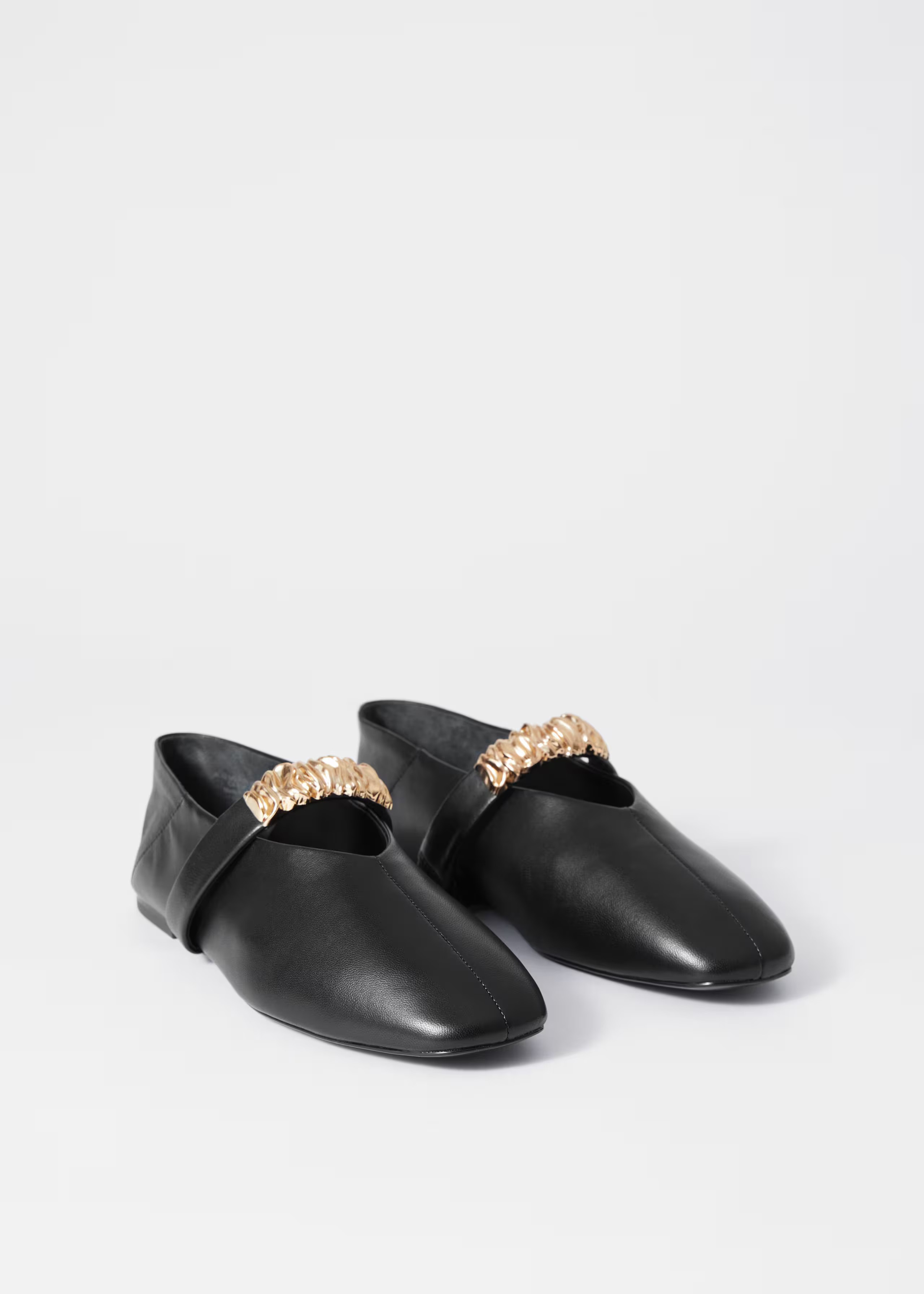 Embellished Leather Ballet Flats | & Other Stories UK