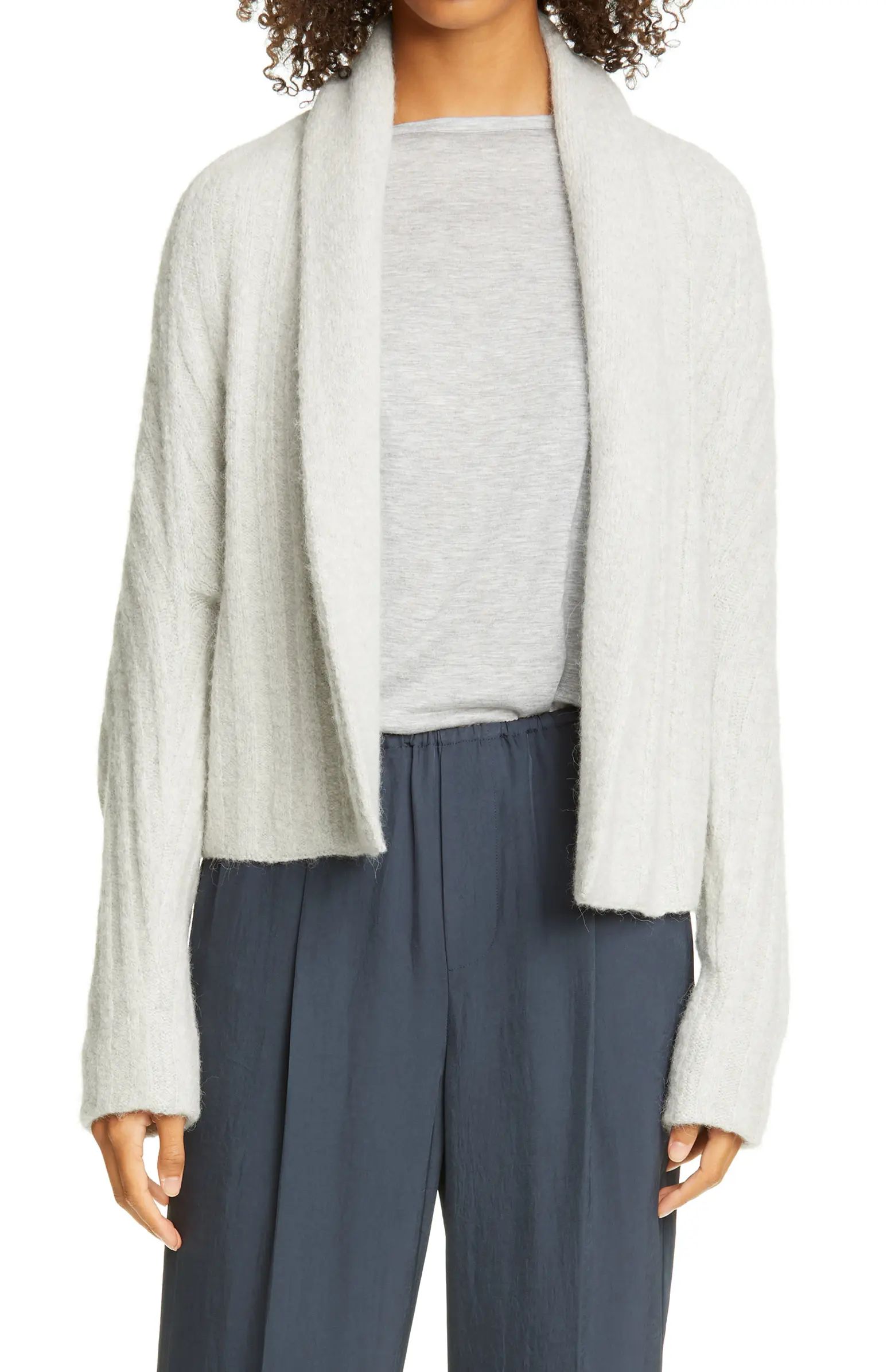 Shawl Collar Ribbed Cardigan | Nordstrom