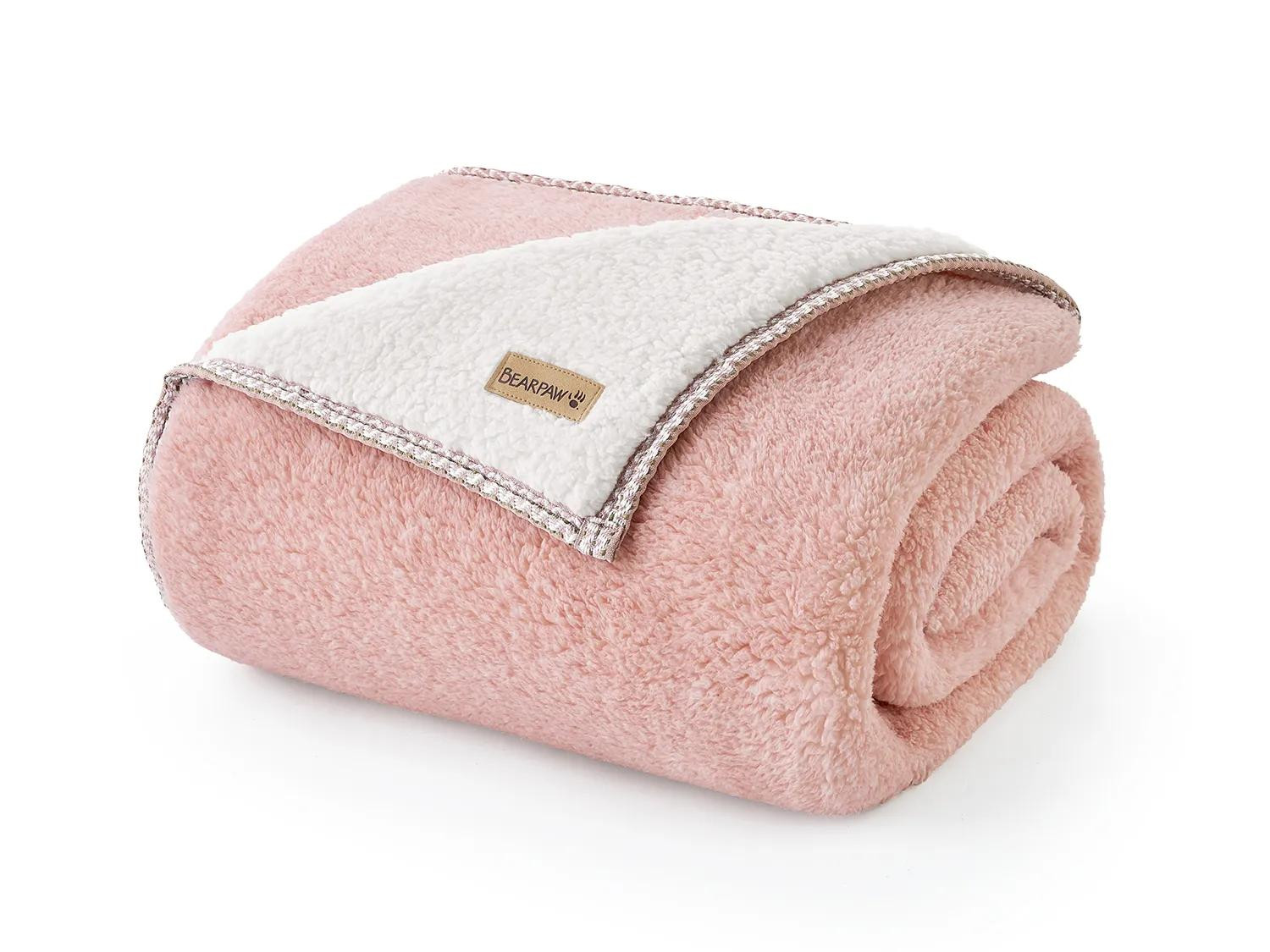Bearpaw Reverton Throw Blanket | Women's | Peony Pink | Size One Size | Small Accessories | DSW