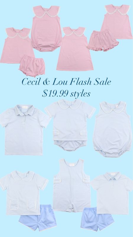Cecil & Lou $19.99 flash sale for baby boy and girls, toddler boy and girl 

#LTKbaby #LTKkids #LTKfamily