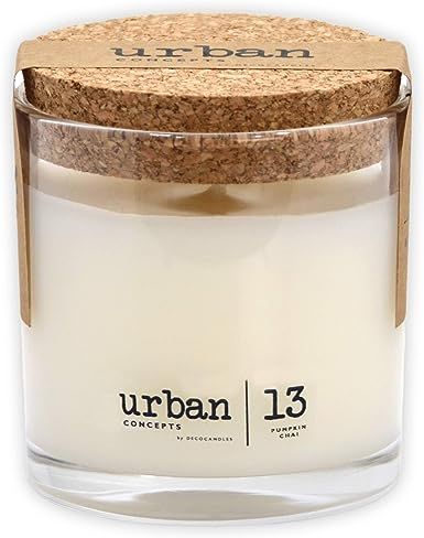 Urban Concepts by DECOCANDLES | Pumpkin Chai | Highly Scented Soy Candle - Long Lasting - Hand Po... | Amazon (US)