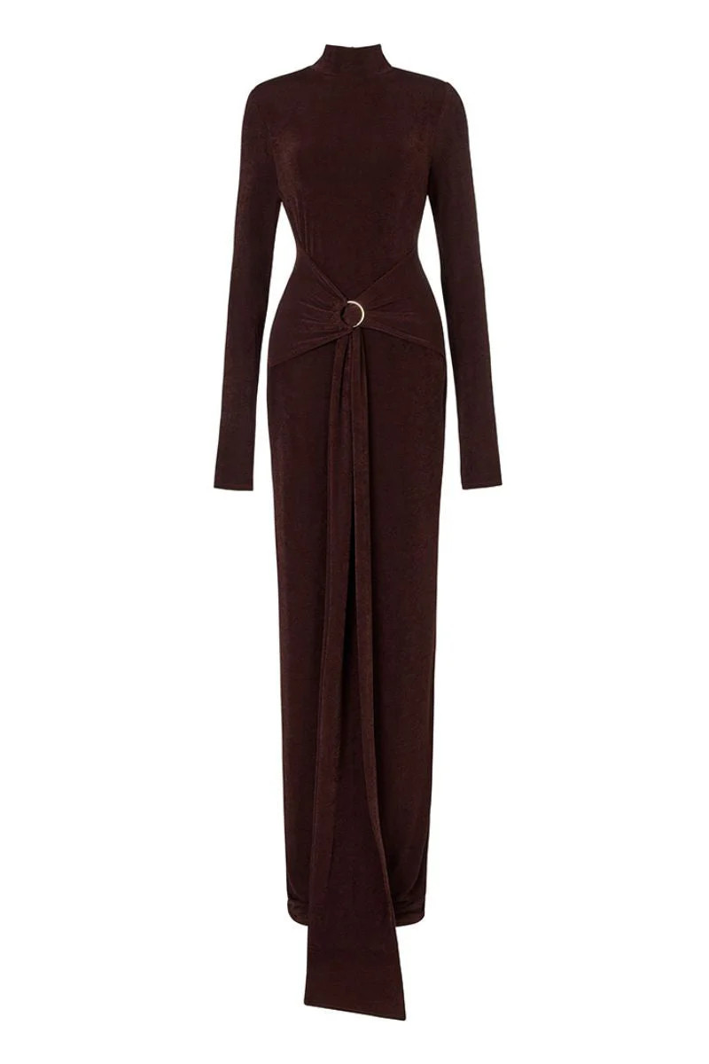 KHRISSY DRESS IN BROWN | Khanum's | CULT MIA | CULT MIA UK LTD