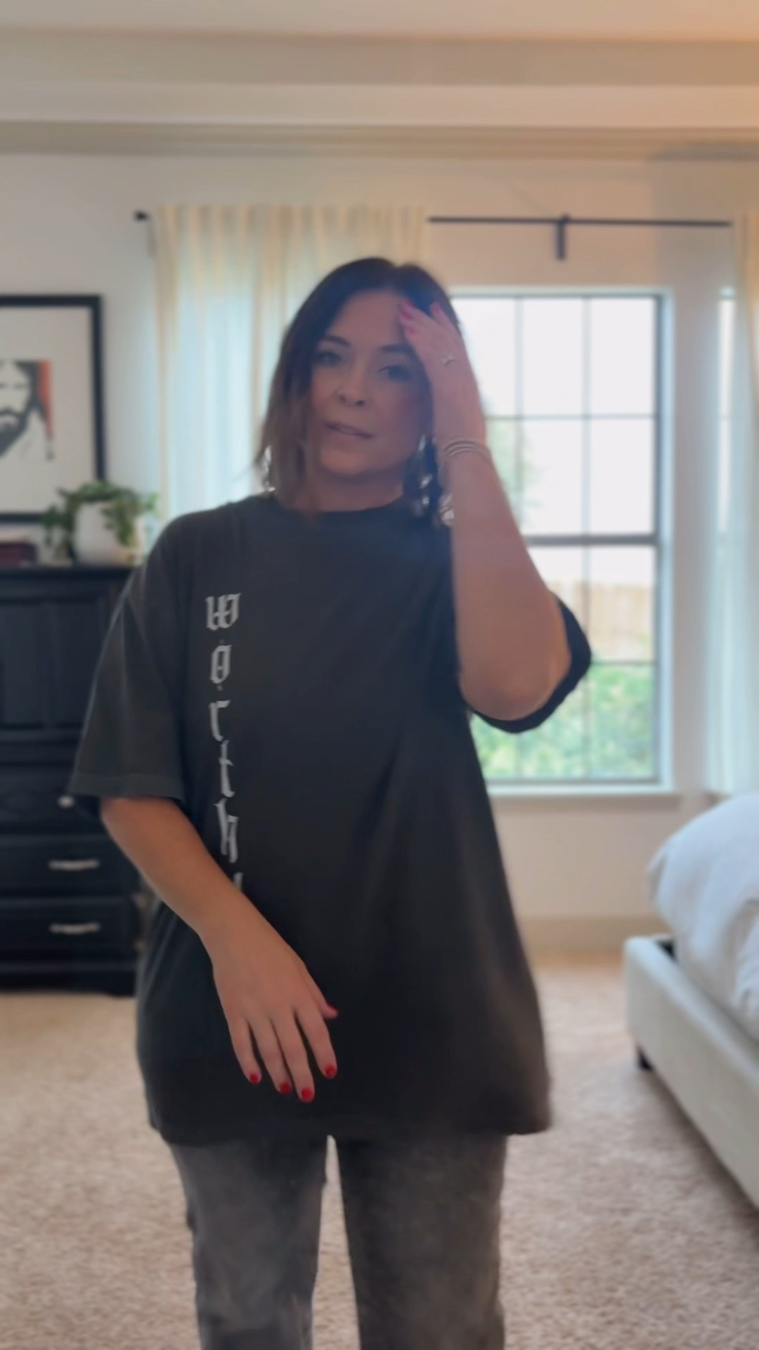 This is a size XL in the softest tshirts from Worthy Wear!  Love this fit and style. 

#LTKFindsUnder50 #LTKFindsUnder100 #LTKOver40