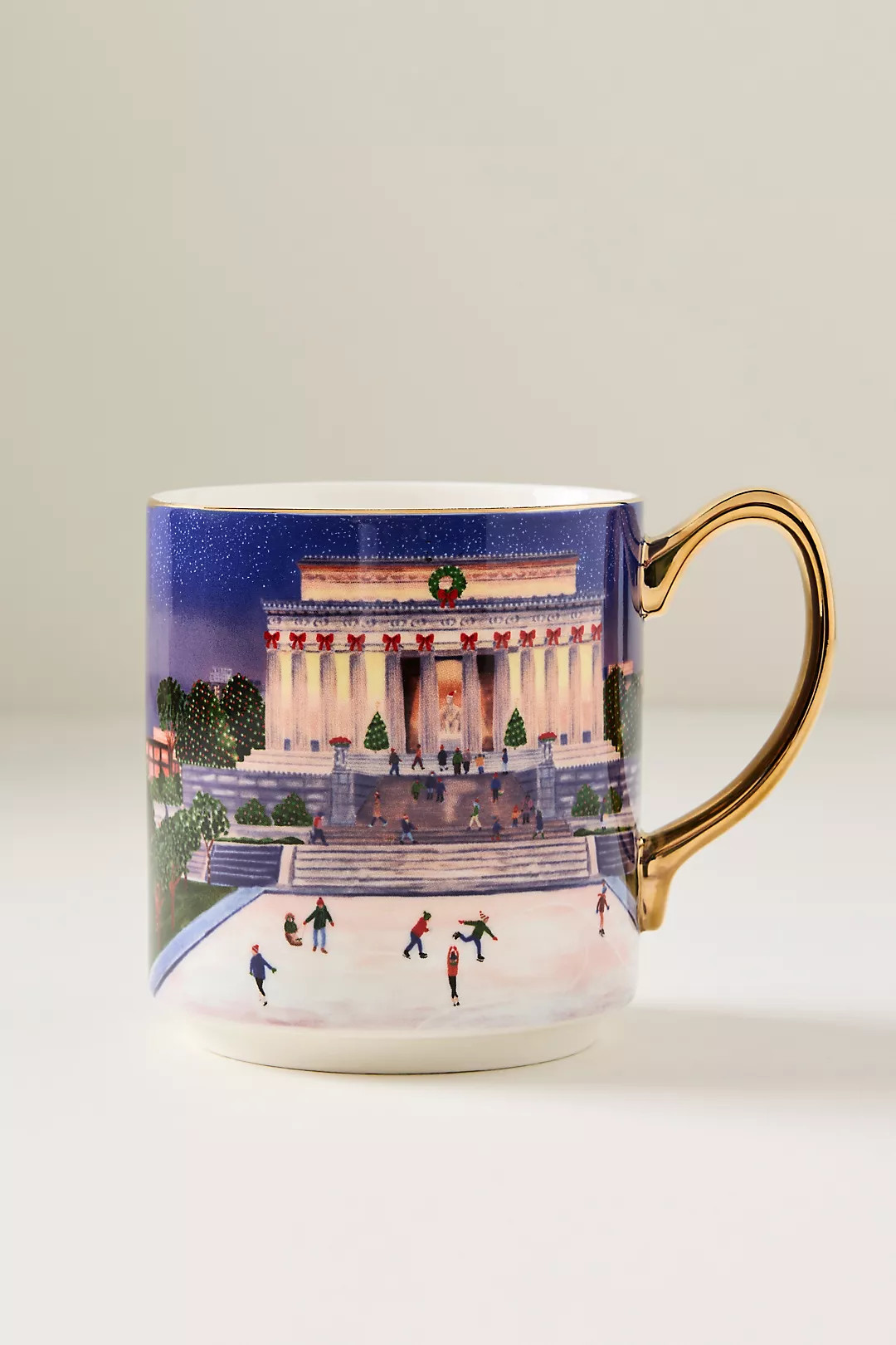 Holiday in the City Stoneware Mug | Anthropologie (US)