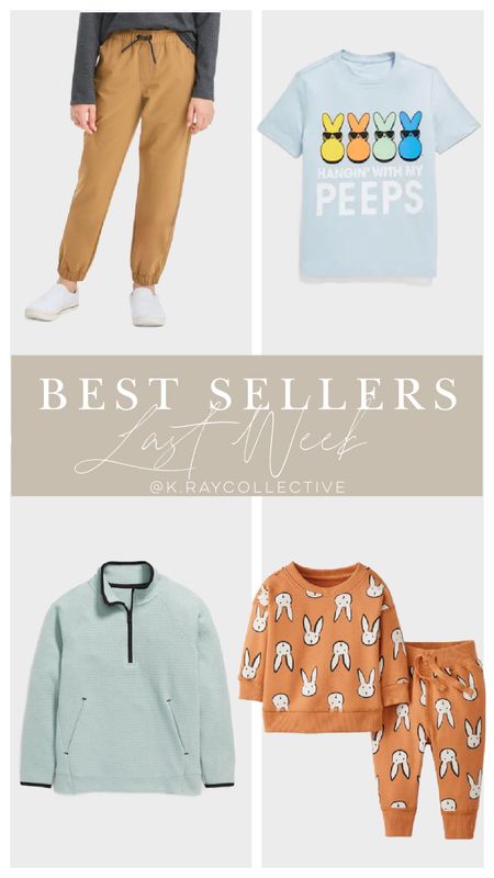 Our bestsellers for boys last week! This bunny jogger set is to cute! An Easter tee for boys and since great spring styles fit our older boys.

#BoysOutfits #BestSellers #SpringOutfits #Boys #EasterOutfits #ToddlerOutfit



#LTKSeasonal #LTKfindsunder50 #LTKkids