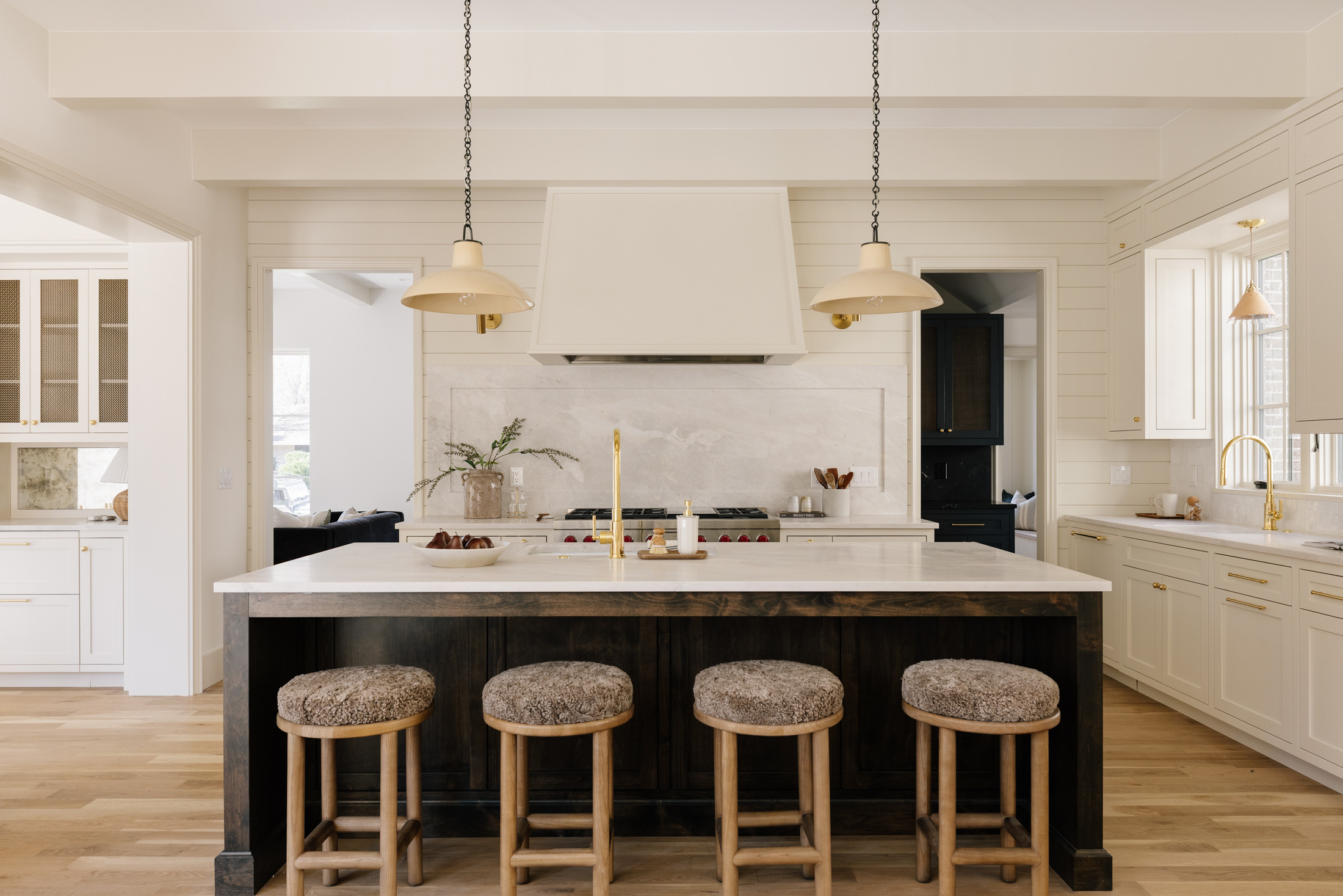 Add texture and warmth in the kitchen with these taupe shearling bar stools for a cozy yet elevated touch

bar stool, stool, kitchen, island, mcgee and co 

 #LTKHome