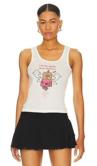 Little Miss Malibooo Rib Tank in White | Revolve Clothing (Global)