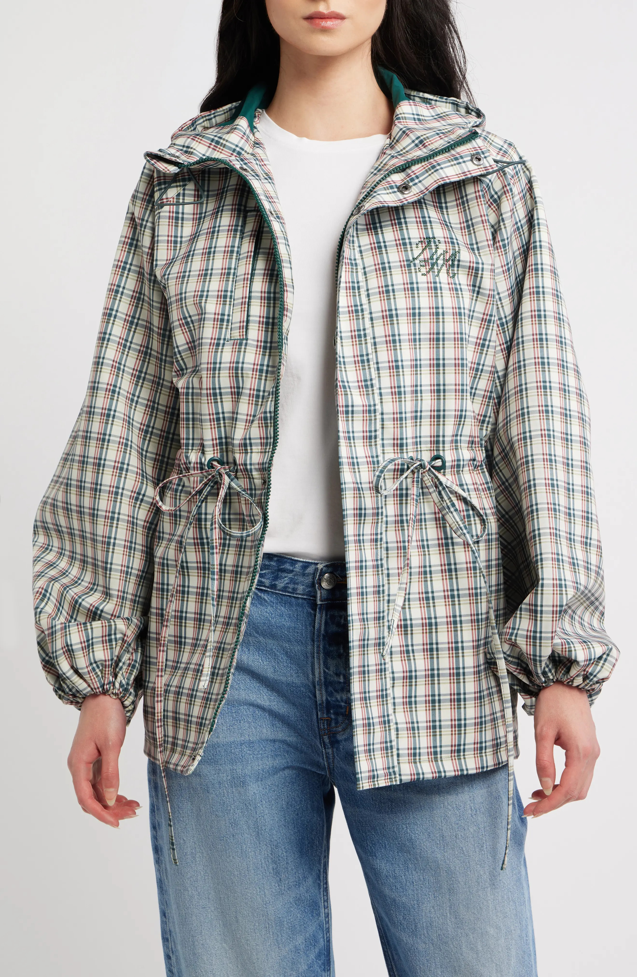 Damson Madder Liu Check Raincoat (Women) | Nordstrom | Nordstrom