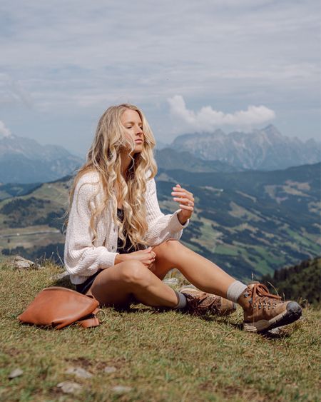 Cute Hiking outfit: traveler dress from Abercrombie, knit sweater, Danner boots, belt bag

Will never stop recommending my Danner Hiking Boots. Ive tried a lot of different brands and styles and these are hands down my favorite. Fit tts. 

This active dress also makes easy to go from trail to lunch or vise versa without an outfit change 👌🏼

Classy hiking outfit, elevated hiking outfit, hiking style, national park, summer, alps, Europe hiking, mountain outfits, national park outfit, Abercrombie, traveler dress, Danner boots, fits hiking socks, active dress, Columbia hiking boots, Danner boots dupe, packing list, hiking outfit ideas, hiking boots, summer hike, active dress, activewear dress, summer outfit, walking outfit

#LTKStyleTip #LTKFitness #LTKShoeCrush