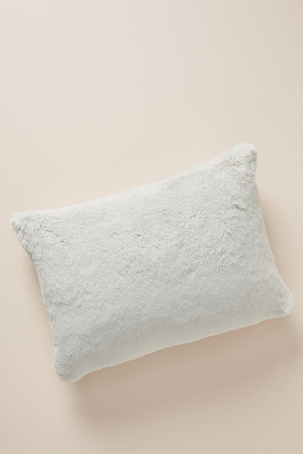 Sophie Faux Fur Pillow By Anthropologie in Grey Size 14" X 20 | Anthropologie (US)